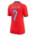 Tanie Strój piłkarski Anglia Jack Grealish #7 Koszulka Wyjazdowej dla damskie MŚ 2022 Krótkie Rękawy